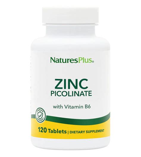 NaturesPlus Zinc Picolinate W/B6 (120 табл) купить цинк в Киеве и ...