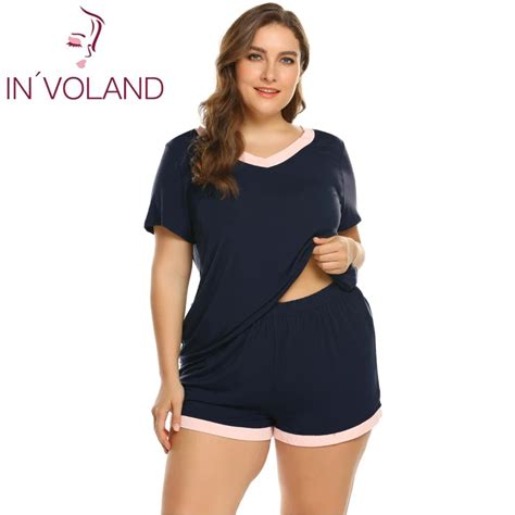 Aliexpress Buy In Voland Women Pajamas Plus Size Xl Solid Color