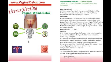 Vaginal Womb Detox Herbal Tampons For Women It Works Youtube