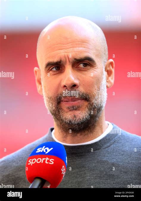 Manchester City Manager Pep Guardiola Ahead Carabao Cup Hi Res Stock