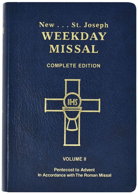 St Joseph Missals St Joseph Weekday Missal Vol II Pentecost To Ad