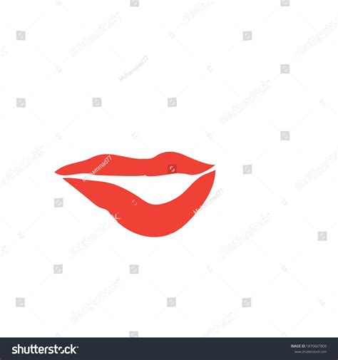 Beauty Lips Women Icon Vector Template Stock Vector Royalty Free