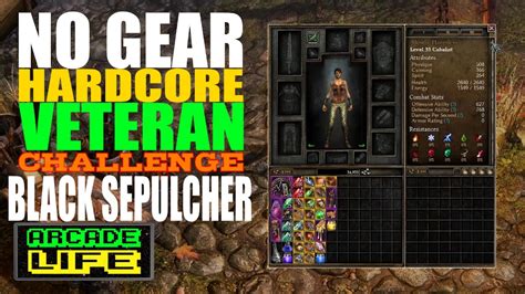 Grim Dawn NO GEAR Challenge Hardcore Veteran Black Sepulcher V1