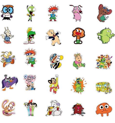 90s Cartoon Stickers | Etsy