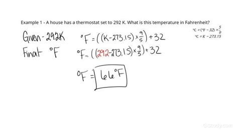 Converting between Centigrade, Fahrenheit, and Kelvin Scales | Physics ...