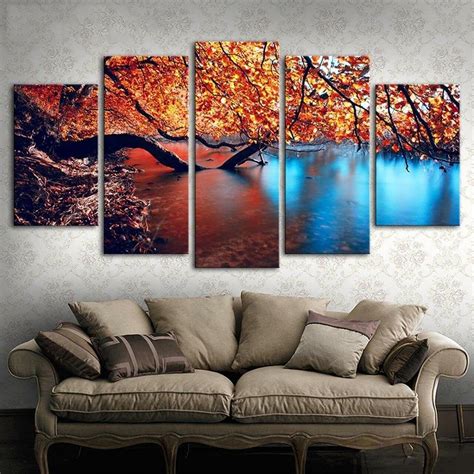 Autumn Leaves 5 Piece Canvas Art Wall Decor – CA Go Canvas