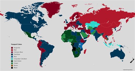 Updated Passport Color Map : r/PassportPorn