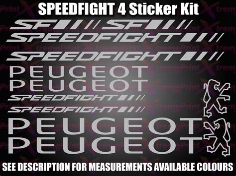 Peugeot Speedfight Decals Stickers Sf Scooter Ebay