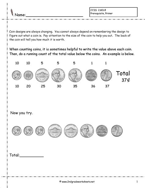 12 Best Images Of Counting Bills Worksheets Money Worksheets Dollars