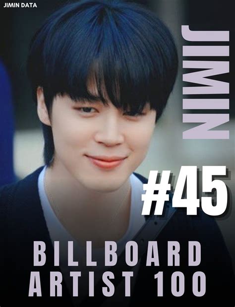 Jimin Data Slow On Twitter Jimin Is On This Week S Billboard