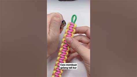 Diy Bracelet Macrame Tutorial Cara Membuat Gelang Tali Kur Shorts