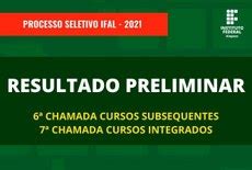 Ifal Maceió divulga resultado preliminar de convocados em 6ª chamada do