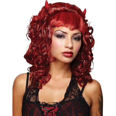 Devilina Red Peruke For Halloween Scostumes