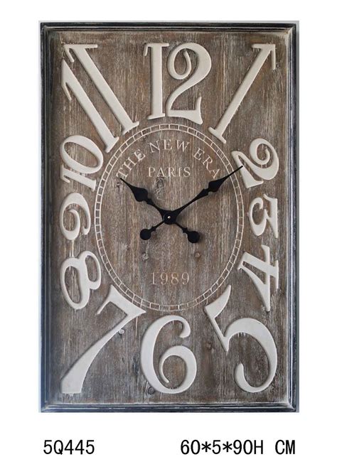 Antique (vintage) Rectangular Wall Wooden Clock for Home Decoration - China Clock and Hanging price