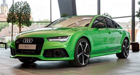 Apple Green Metallic Rs By Audi Exclusive Looks Delicious Carscoops