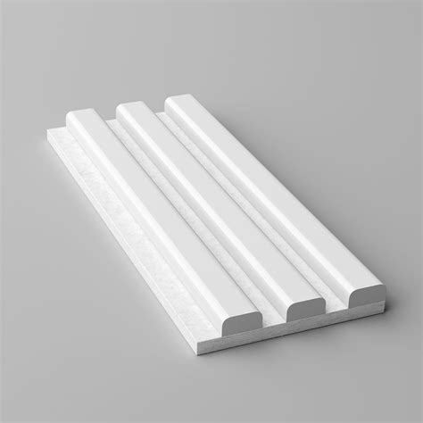 White Aspen Glossy White Recosilent Acoustic Felt Sample