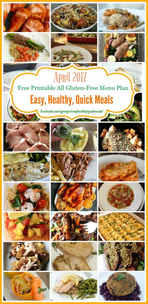 Quick and Easy Gluten-Free Meal Plan on a Budget