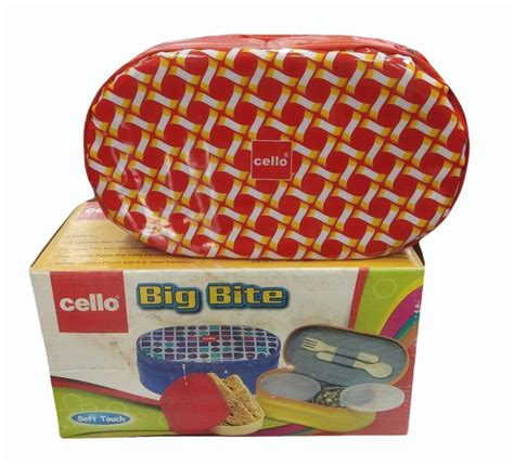 Plastic Cello Big Bite Soft Touch Lunch Box Ml At Rs Box In