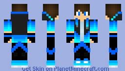 cool blue boy Minecraft Skin