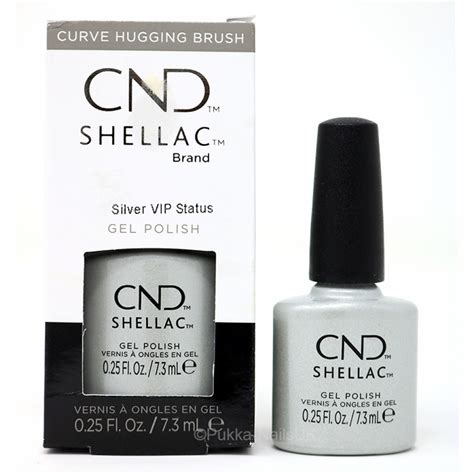 Cnd Shellac Silver Vip Status Ml Buy Now Pukka Nails