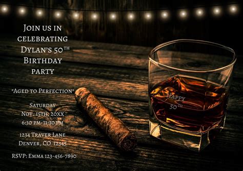 Adult Birthday Party Invitation Birthday Invitation Liquor Etsy