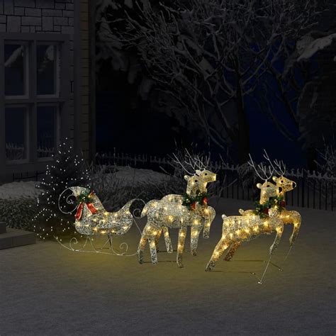 The Holiday Aisle Piece Reindeer And Sleigh Christmas Decoration