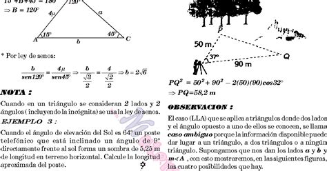 Matematicas Ii Resolviendo La Ley De Los Senos