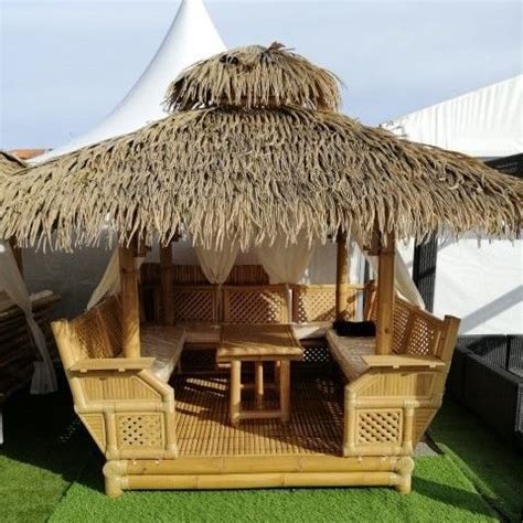 Gazebo Bambou Ou Paillote Bambou Salon De Jardin Pergola En Bambou De