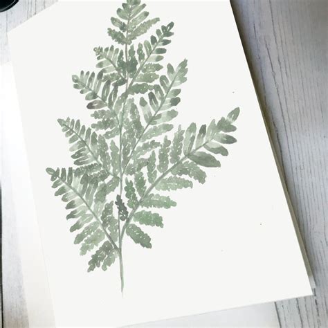 Notecard Set Fern Leaf Notecards Any Occasion Notecards Etsy