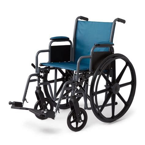 Medline K Basic Wheelchair With Desk Length Armrests And Swing Away