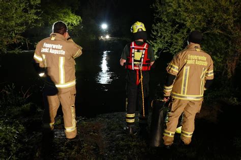 Hunderte Einsatzkräfte suchen nach Person in der Sieg