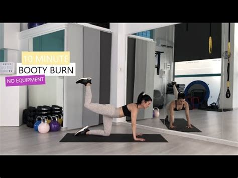 10 MIN BOOTY BURN WORKOUT No Equipment YouTube