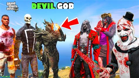 Franklin Found Ghost Rider And Devil God To Kill Serbian Dancing Lady