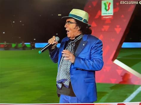 Atalanta Juve Al Bano Canta L Inno Prima Della Finale Di Coppa Italia