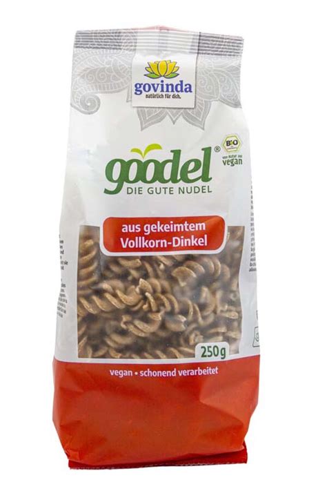 Govinda Goodel Gekeimte Nudeln Vollkorn Dinkel Bio Naturpur Shop