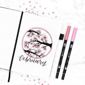 February Bullet Journal Cover Ideas Juelzjohn