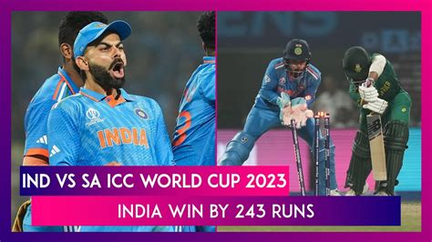 Ind Vs Sa Icc World Cup 2023 Stat Highlights India Beat South Africa