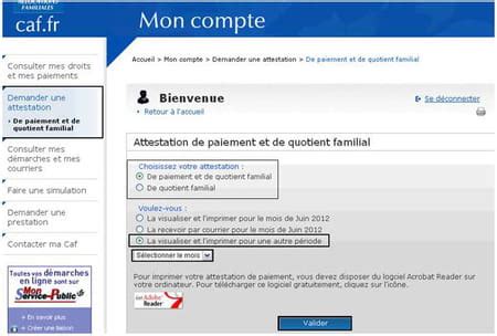 Attestation CAF Comment L Obtenir