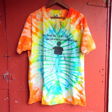 1990 Grateful Dead Jerry Garcia Tie Dye Rock Band Collectible Etsy