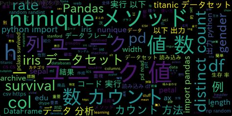 Pandasのnuniqueメソッドで簡単distinct Count！データのユニークな値をカウント ｜ 自作で機械学習モデル・aiの使い方を学ぶ