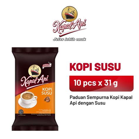 Promo KAPAL API Kopi Susu 1 Pack 10 X 31 Gr Diskon 14 Di Seller