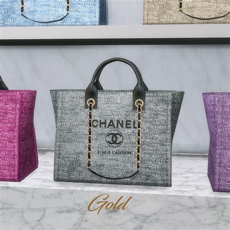 Platinumluxesims Chanel Deauville Luxury Tote Tweed Edition