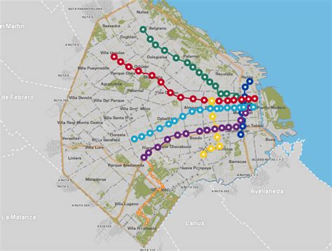 Mapa Capital Recorridos