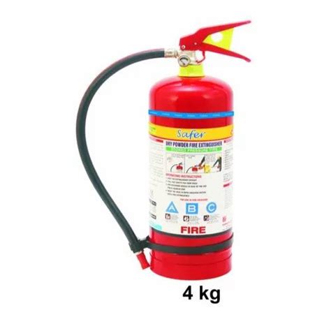 Safer Red 4 Kg Abc Dry Powder Fire Extinguisher At ₹ 1400 In New Delhi Id 13910031533