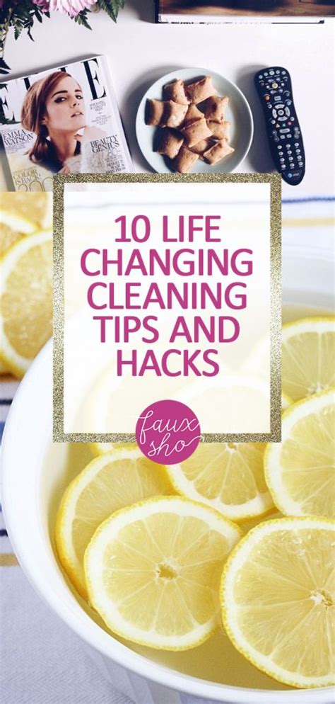 10 Life Changing Cleaning Tips And Hacks