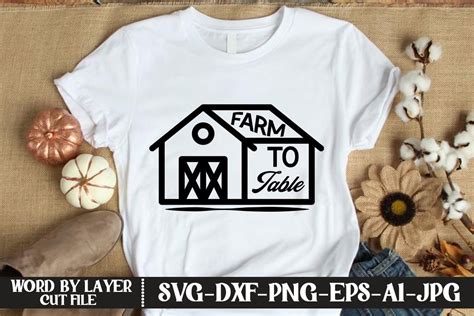 Farm To Table Svg Cut File Graphic By Kfcrafts · Creative Fabrica