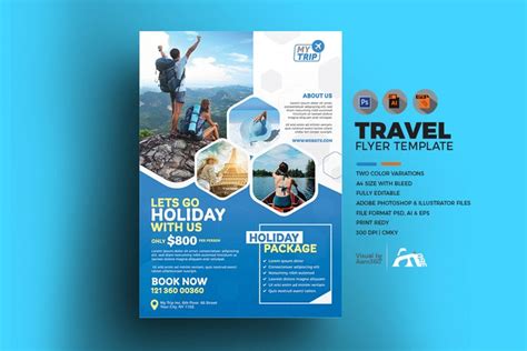 Travel Agency Flyer Template (434654)