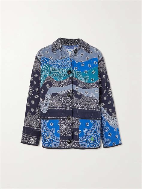 Call It By Your Name Patchwork Paisley Print Cotton Poplin Jacket Net