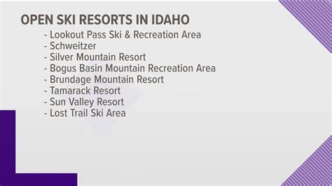 14 Idaho ski resorts open for the holidays | ktvb.com