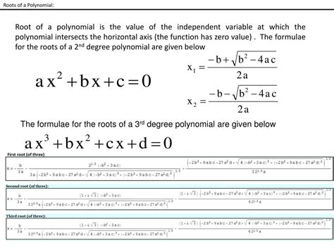 PPT - Roots of a Polynomial: PowerPoint Presentation, free download - ID:5580158